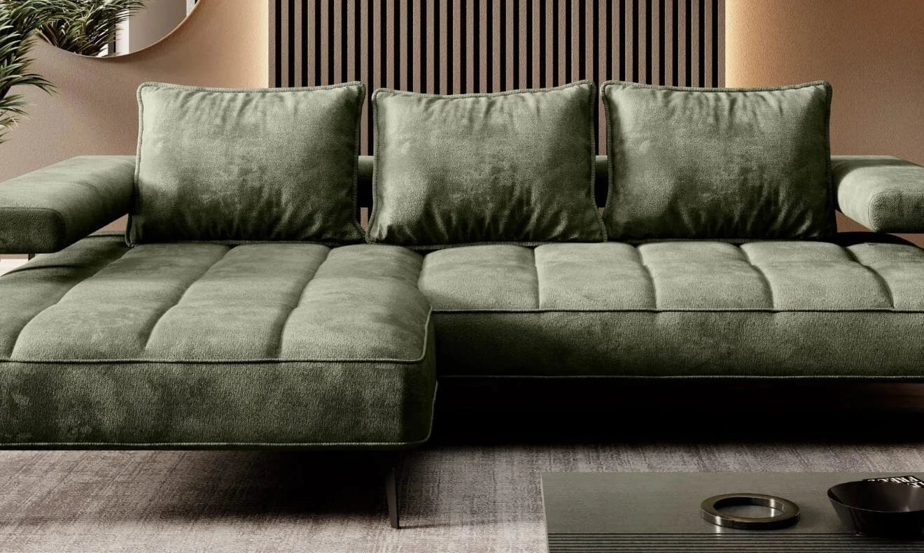 Wersal Coltar Extensibil, Sezlong pe Stanga, Mecanism Electric Relax, Montelis S, l266xA180xH67-88 cm