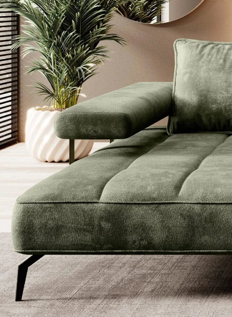 Wersal Coltar Extensibil, Sezlong pe Stanga, Mecanism Electric Relax, Montelis S, l266xA180xH67-88 cm