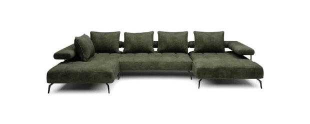 Wersal Coltar Extensibil, Sezlong pe Stanga, Mecanism Electric Relax, Montelis XL, l372xA207xH67-88 cm