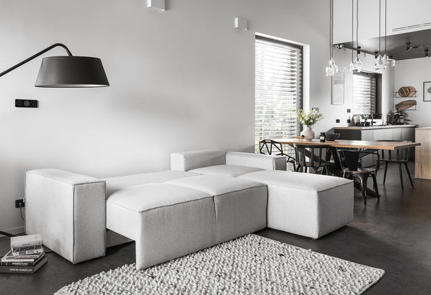 Eltap Coltar Extensibil Sillage cu Lada de Depozitare, Sezlong pe Dreapta, l302xA204xH95 cm