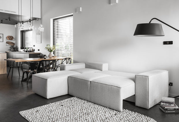 Eltap Coltar Extensibil Sillage cu Lada de Depozitare, Sezlong pe Stanga, l302xA204xH95 cm