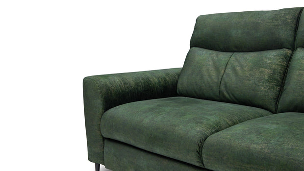Coltar Extensibil Talisimo Verde, Sezlong pe Dreapta, tapitat cu Stofa, Mecanism Relax, l276xA277xH100 cm (7)