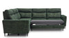 Coltar Extensibil Talisimo Verde, Sezlong pe Stanga, tapitat cu Stofa, Mecanism Relax, l276xA277xH100 cm (3)