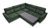 Coltar Extensibil Talisimo Verde, Sezlong pe Stanga, tapitat cu Stofa, Mecanism Relax, l276xA277xH100 cm (4)