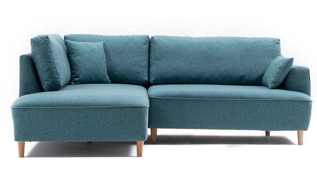 Coltar Fix Felix Extra Turcoaz, Sezlong pe Stanga, tapitat cu Stofa, l236xA195xH90 cm (3)