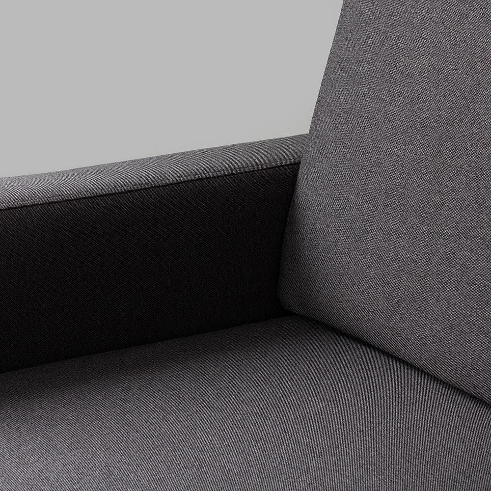 Coltar Fix Scandic Large Antracit, Sezlong pe Stanga, Tapitat cu Stofa, l282xA164xH90 cm (1)