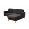 Coltar Fix Scandic Small Antracit, Sezlong pe Dreapta, Tapitat cu Stofa, l215xA164xH90 cm