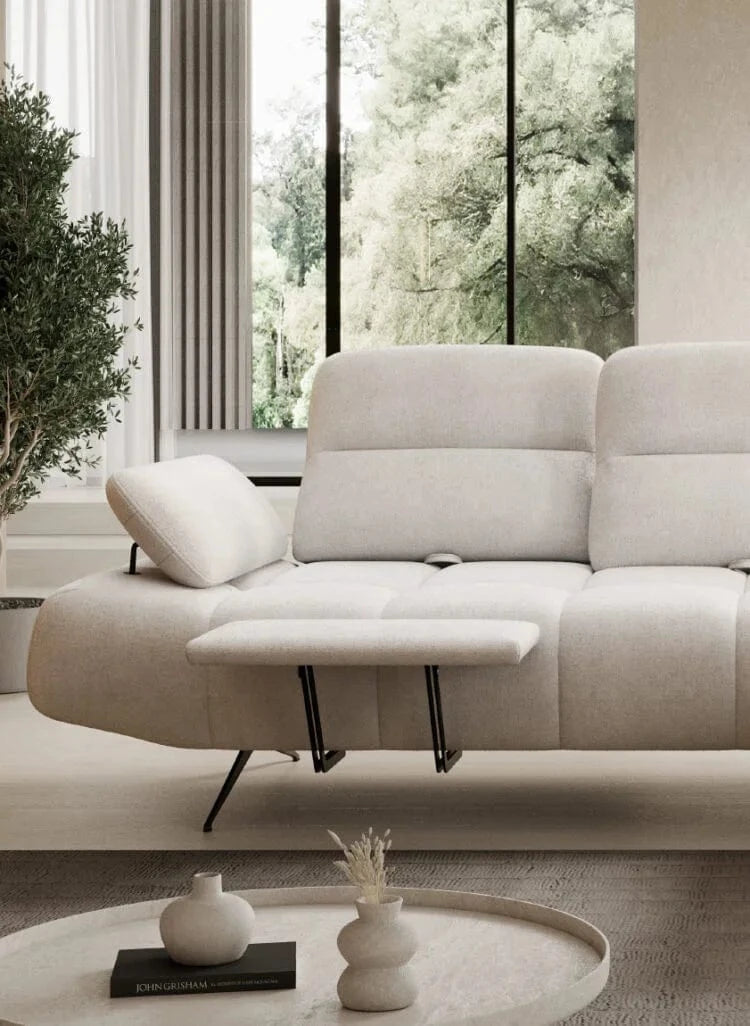 Wersal Coltar Fix, Sezlong pe Dreapta, Mecanism Electric Relax, Falcos S, l284xA173H91 cm