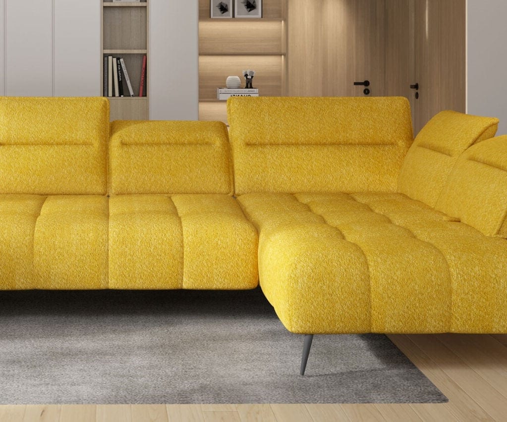 Coltar Fix, Sezlong pe Dreapta, Mecanism Electric Relax, Tetiere Reglabile, Motan XL, l389xA220xH80-97 cm (5)