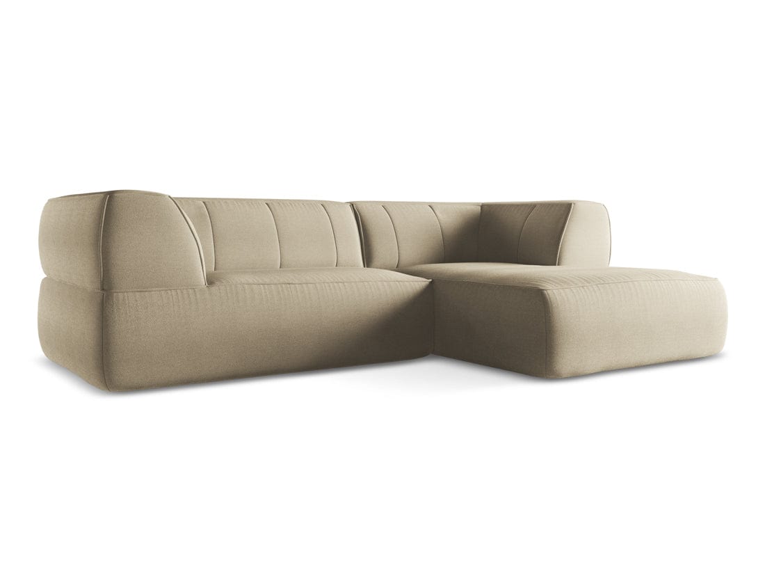 Makamii Coltar Fix, Sezlong pe Dreapta, Tapitat cu Stofa, Liko RC-7, l250xA160xH74 cm