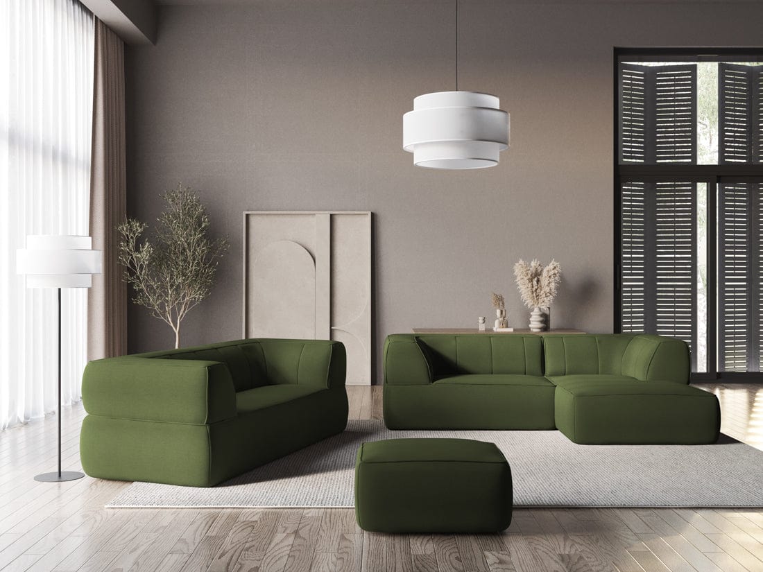 Makamii Coltar Fix, Sezlong pe Dreapta, Tapitat cu Stofa, Liko RC-7, l250xA160xH74 cm