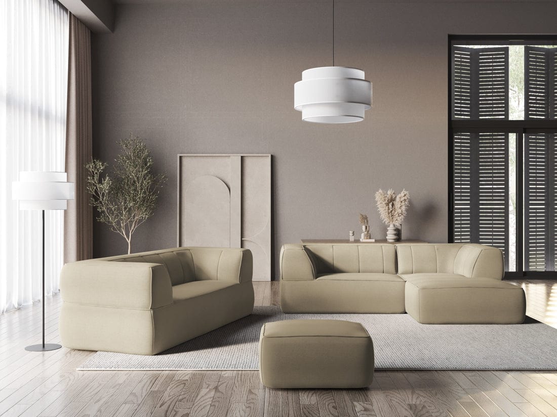 Makamii Coltar Fix, Sezlong pe Dreapta, Tapitat cu Stofa, Liko RC-7, l250xA160xH74 cm