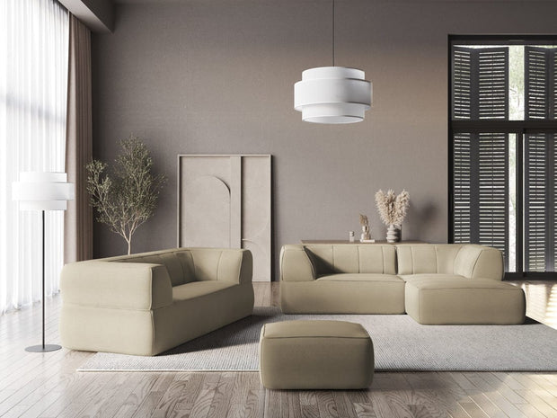 Makamii Coltar Fix, Sezlong pe Dreapta, Tapitat cu Stofa, Liko RC-7, l250xA160xH74 cm