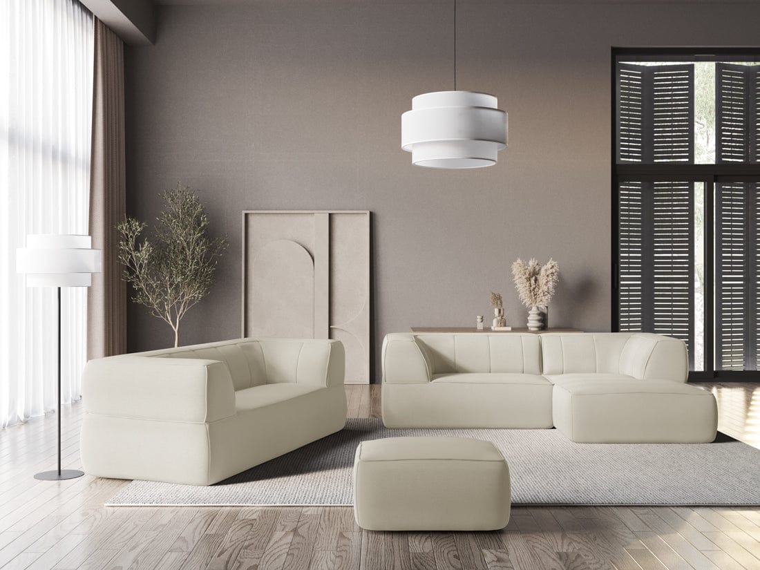 Makamii Coltar Fix, Sezlong pe Dreapta, Tapitat cu Stofa, Liko RC-7, l250xA160xH74 cm