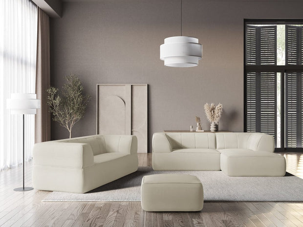 Makamii Coltar Fix, Sezlong pe Dreapta, Tapitat cu Stofa, Liko RC-7, l250xA160xH74 cm