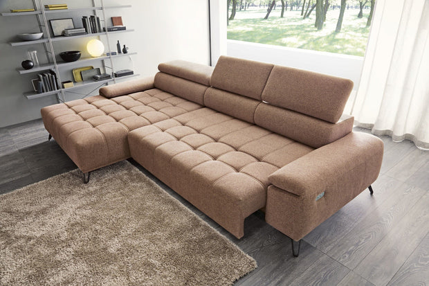 Coltar Fix, Sezlong pe Stanga, Mecanism Electric Relax, Tetiere Reglabile, Padilo Mini, l322xA183xH77-99 cm (2)