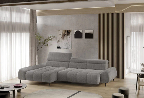 Wersal Coltar Fix, Sezlong pe Stanga, Tetiere Reglabile, Mecanism Electric Relax, Mavelis S, l292xA176xH77-100 cm