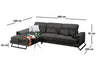 Coltar Frido Antracit Fix cu Arcuri si Spuma Poliuretanica, Sezlong pe Stanga, tapitat cu Stofa Easy Clean, Tetiere Reglabile, Perne Incluse, l308xA190xH92 cm (12)