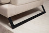 Coltar Frido Bej Deschis Fix cu Arcuri si Spuma Poliuretanica, Sezlong pe Stanga, tapitat cu Stofa Easy Clean, Tetiere Reglabile, Perne Incluse, l308xA190xH92 cm (9)