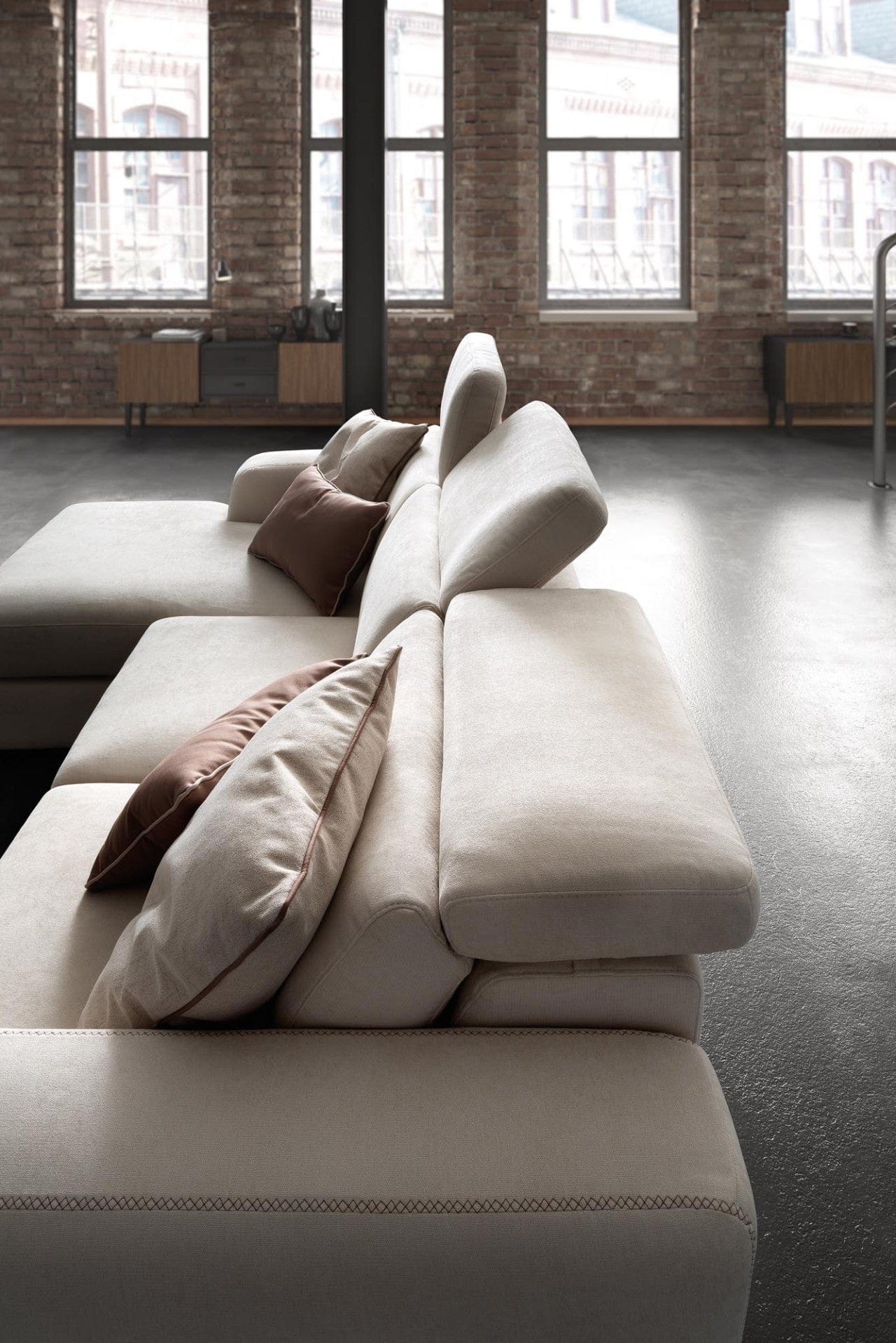 Coltar Grafica Crystal 534 Fix cu Benzi Elastice si Spuma Poliuretanica, Sezlong pe Stanga, tapitat cu Stofa, Sezut si Tetiere Reglabile, l273xA170xH75-96 cm (4)