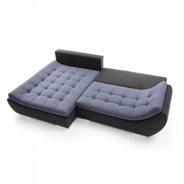 Coltar Hugon Extensibil cu Arcuri Ondulate si Spuma Poliuretanica, Sezlong pe Stanga, Suprafata de Dormit 205x130 cm, cu Lada de Depozitare, Perne Incluse, l288xA185xH72 cm (2)