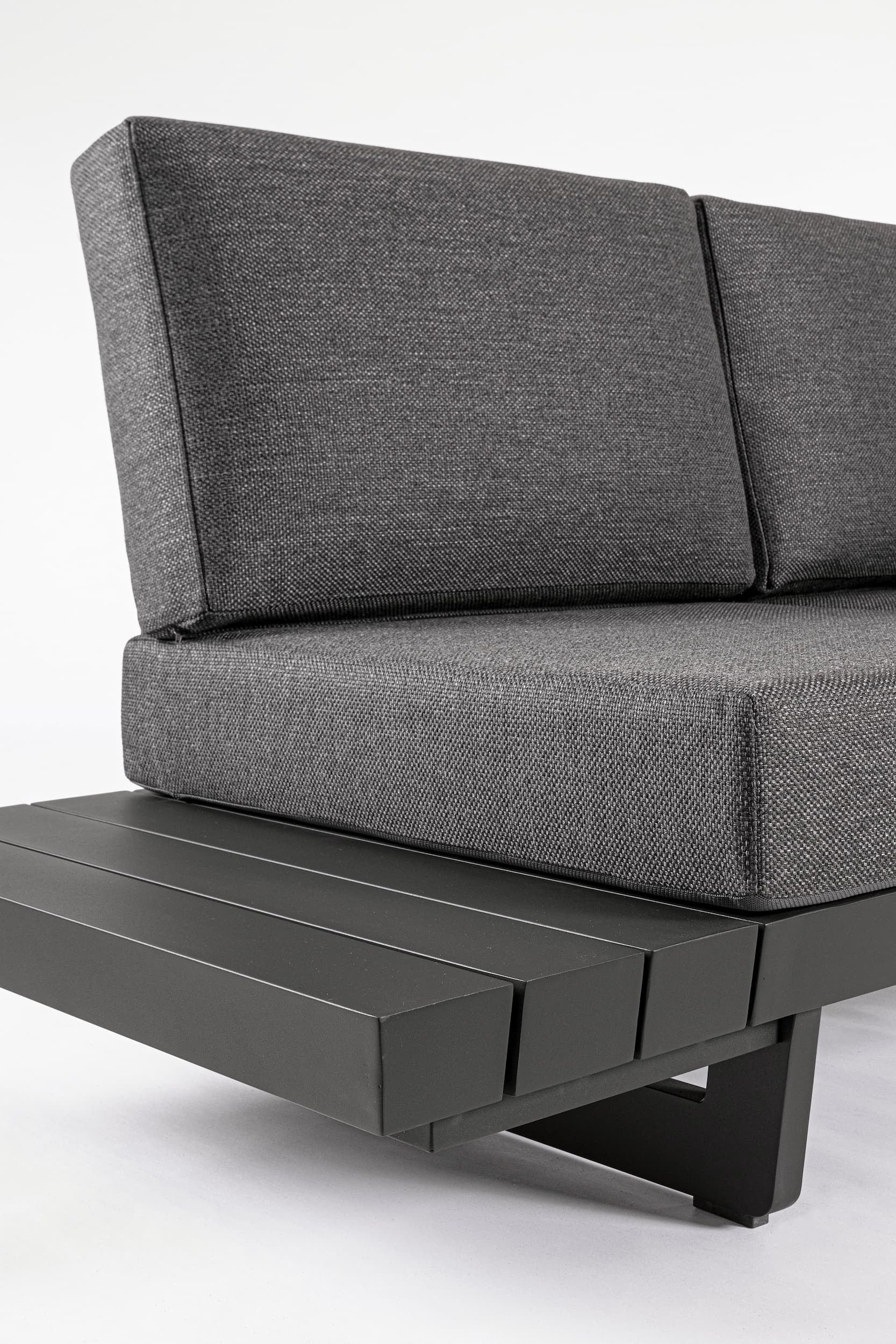 Coltar modular pentru gradina / terasa, din aluminiu, cu perne detasabile, Infinity Antracit, l253xA172xH80 cm (24)