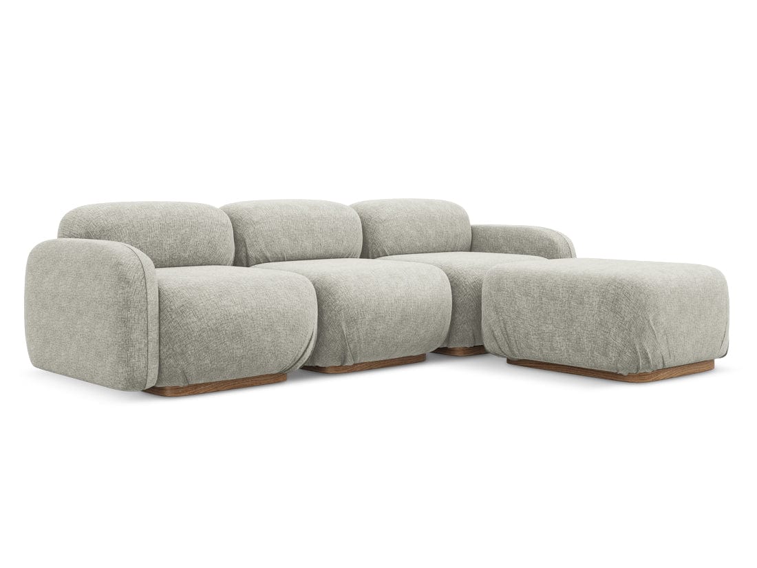 Makamii Coltar Modular, Sezlong Universal (pe Stanga sau pe Dreapta), Tapitat cu Stofa, Ailani COR-21, l270xA190xH73 cm