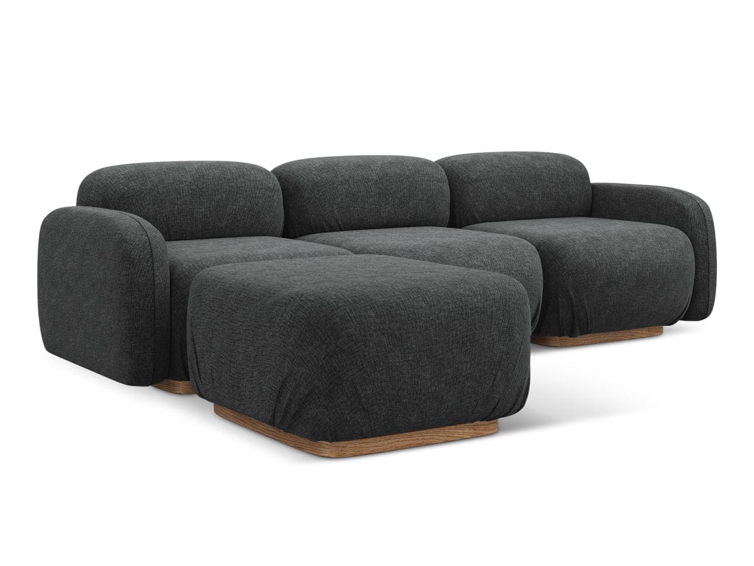 Makamii Coltar Modular, Sezlong Universal (pe Stanga sau pe Dreapta), Tapitat cu Stofa, Ailani COR-21, l270xA190xH73 cm