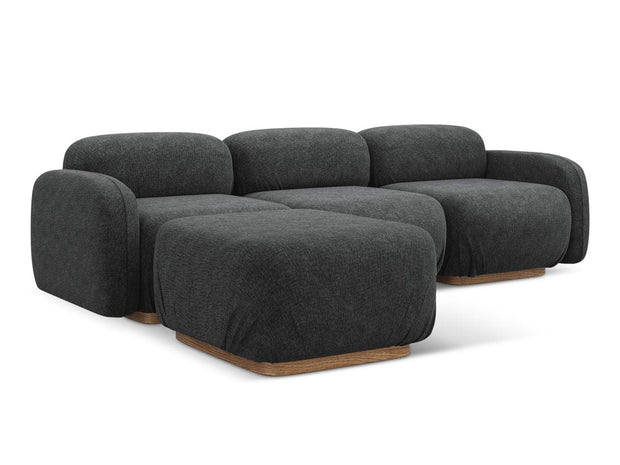 Makamii Coltar Modular, Sezlong Universal (pe Stanga sau pe Dreapta), Tapitat cu Stofa, Ailani COR-21, l270xA190xH73 cm