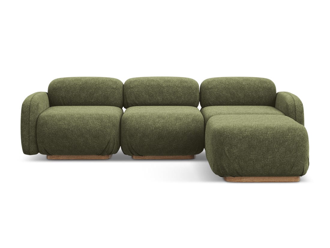 Makamii Coltar Modular, Sezlong Universal (pe Stanga sau pe Dreapta), Tapitat cu Stofa, Ailani COR-21, l270xA190xH73 cm