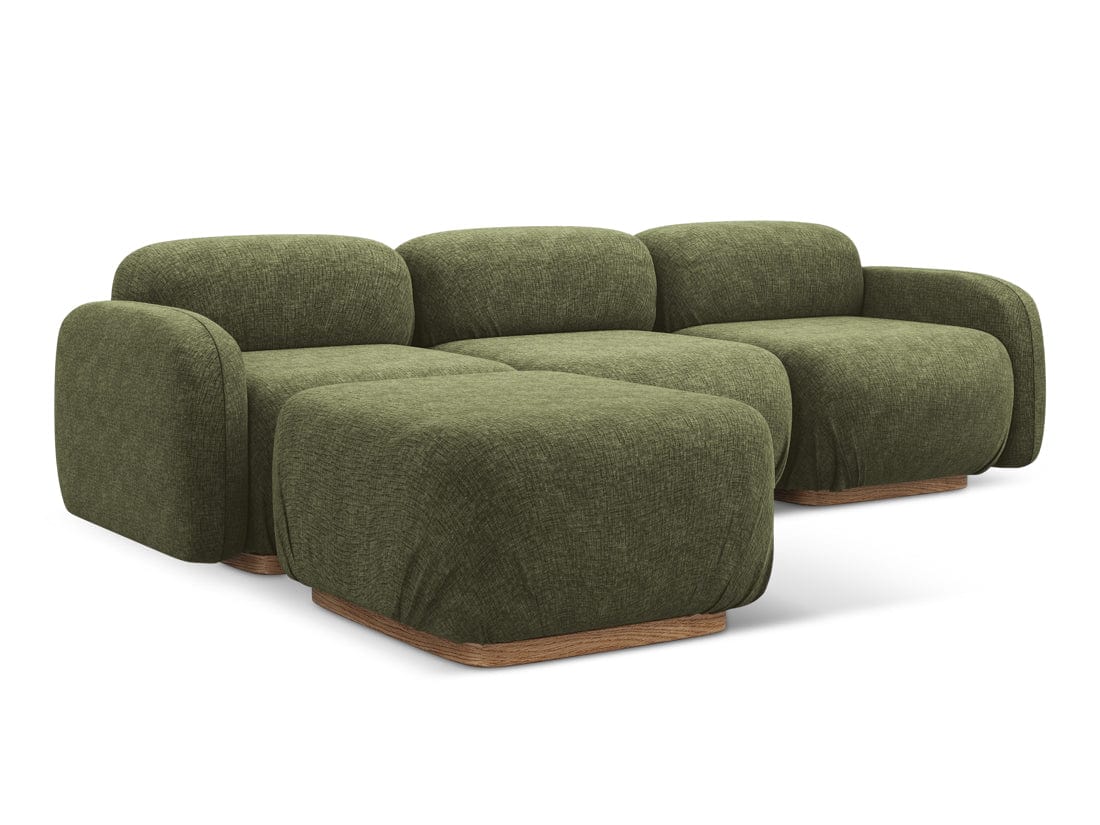 Makamii Coltar Modular, Sezlong Universal (pe Stanga sau pe Dreapta), Tapitat cu Stofa, Ailani COR-21, l270xA190xH73 cm