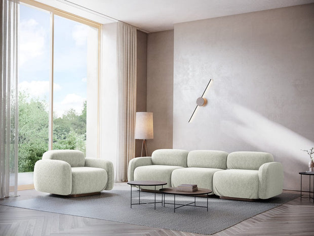 Makamii Coltar Modular, Sezlong Universal (pe Stanga sau pe Dreapta), Tapitat cu Stofa, Ailani COR-21, l270xA190xH73 cm