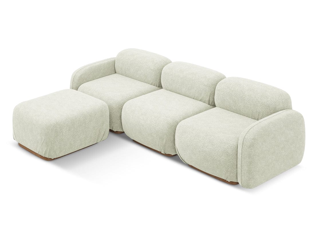 Makamii Coltar Modular, Sezlong Universal (pe Stanga sau pe Dreapta), Tapitat cu Stofa, Ailani COR-21, l270xA190xH73 cm