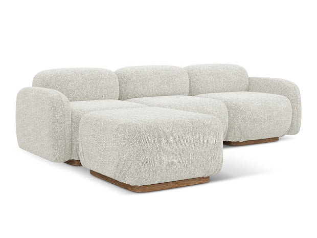 Makamii Coltar Modular, Sezlong Universal (pe Stanga sau pe Dreapta), Tapitat cu Stofa, Ailani COR-22, l270xA190xH73 cm