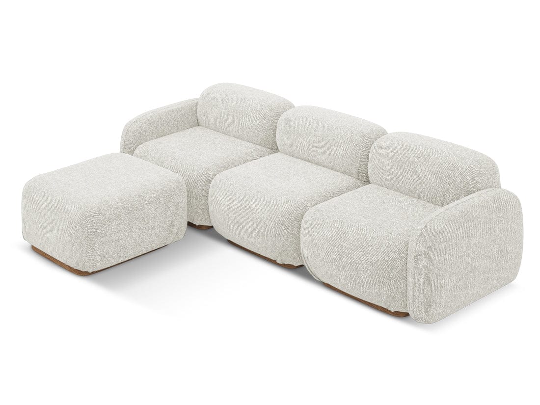 Makamii Coltar Modular, Sezlong Universal (pe Stanga sau pe Dreapta), Tapitat cu Stofa, Ailani COR-22, l270xA190xH73 cm