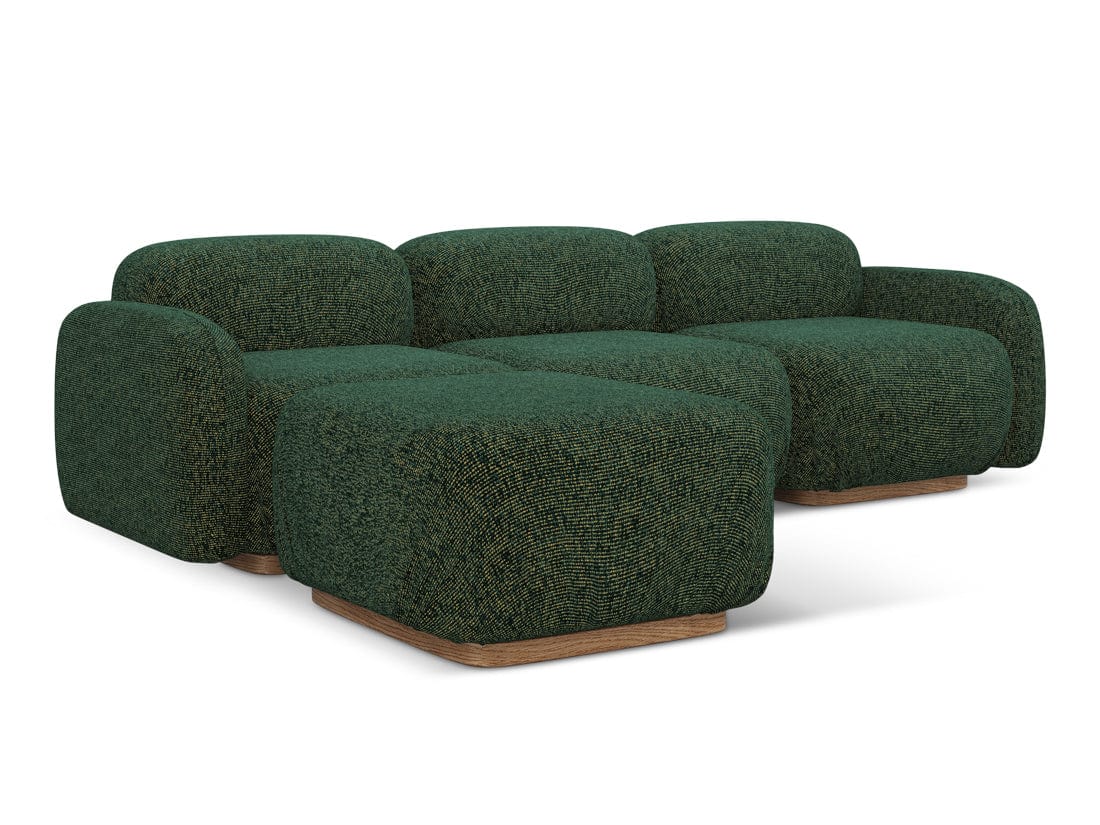 Makamii Coltar Modular, Sezlong Universal (pe Stanga sau pe Dreapta), Tapitat cu Stofa, Ailani COR-22, l270xA190xH73 cm