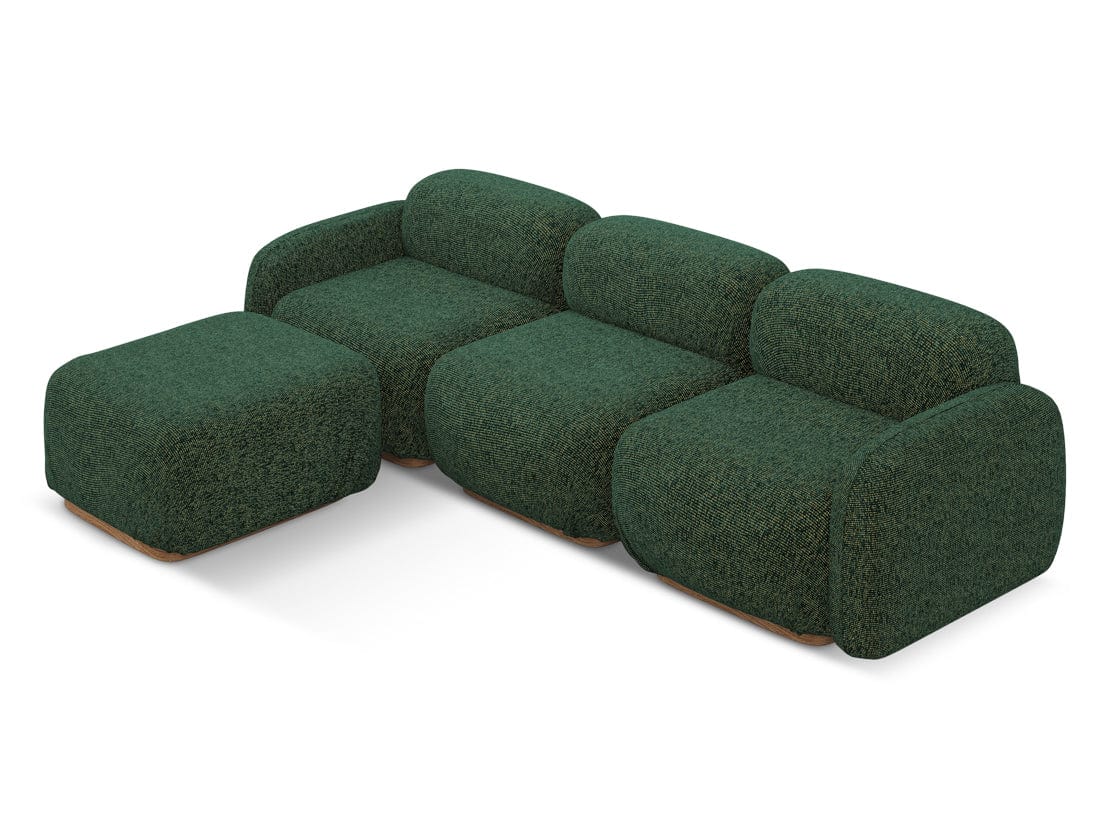 Makamii Coltar Modular, Sezlong Universal (pe Stanga sau pe Dreapta), Tapitat cu Stofa, Ailani COR-22, l270xA190xH73 cm