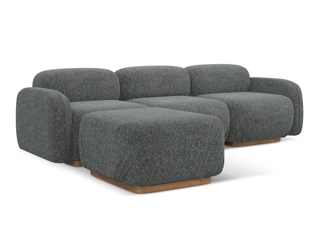 Makamii Coltar Modular, Sezlong Universal (pe Stanga sau pe Dreapta), Tapitat cu Stofa, Ailani COR-22, l270xA190xH73 cm