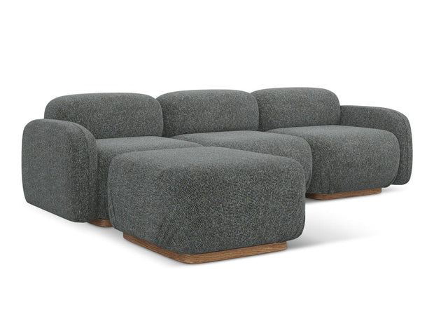 Makamii Coltar Modular, Sezlong Universal (pe Stanga sau pe Dreapta), Tapitat cu Stofa, Ailani COR-22, l270xA190xH73 cm