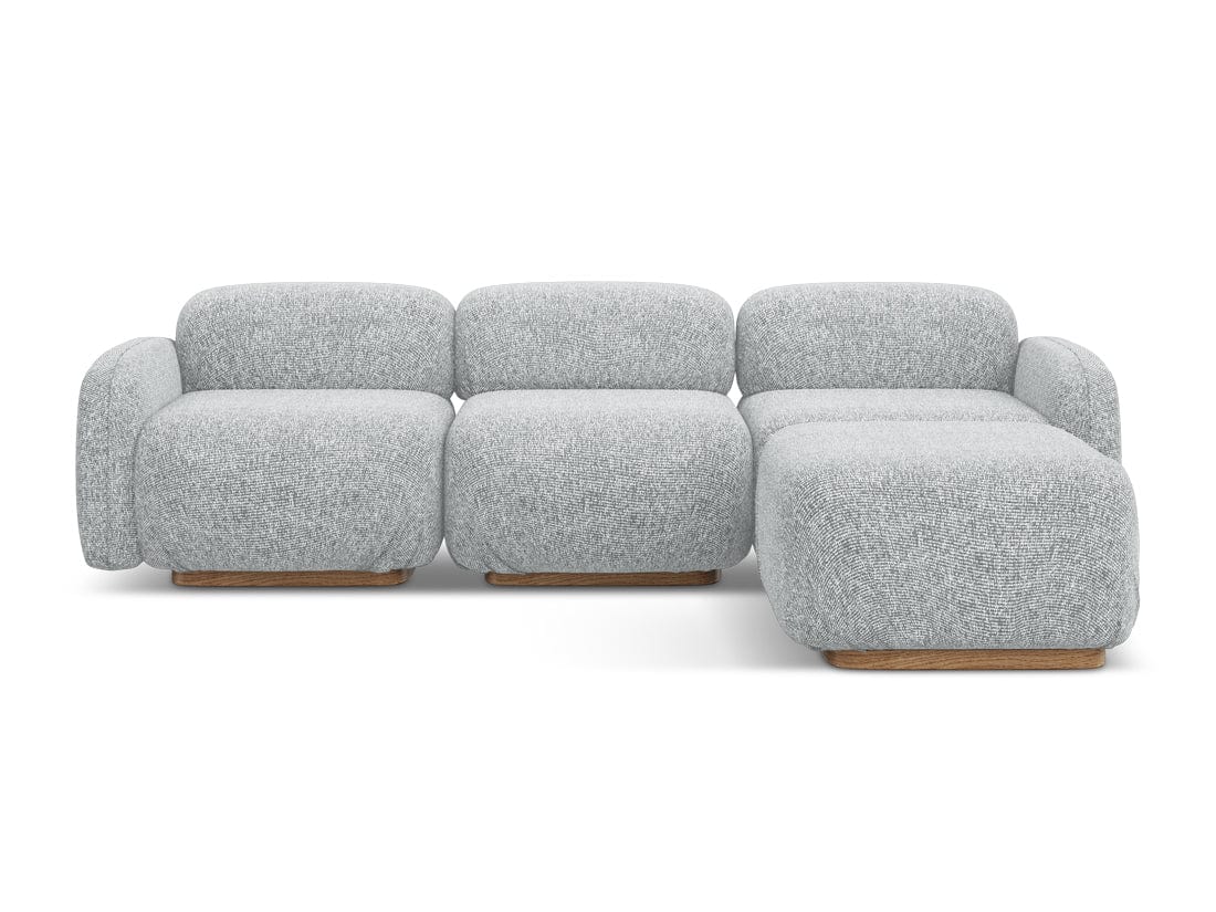 Makamii Coltar Modular, Sezlong Universal (pe Stanga sau pe Dreapta), Tapitat cu Stofa, Ailani COR-22, l270xA190xH73 cm