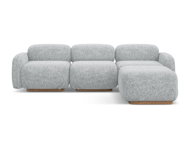 Makamii Coltar Modular, Sezlong Universal (pe Stanga sau pe Dreapta), Tapitat cu Stofa, Ailani COR-22, l270xA190xH73 cm