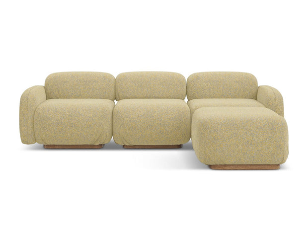 Makamii Coltar Modular, Sezlong Universal (pe Stanga sau pe Dreapta), Tapitat cu Stofa, Ailani COR-22, l270xA190xH73 cm