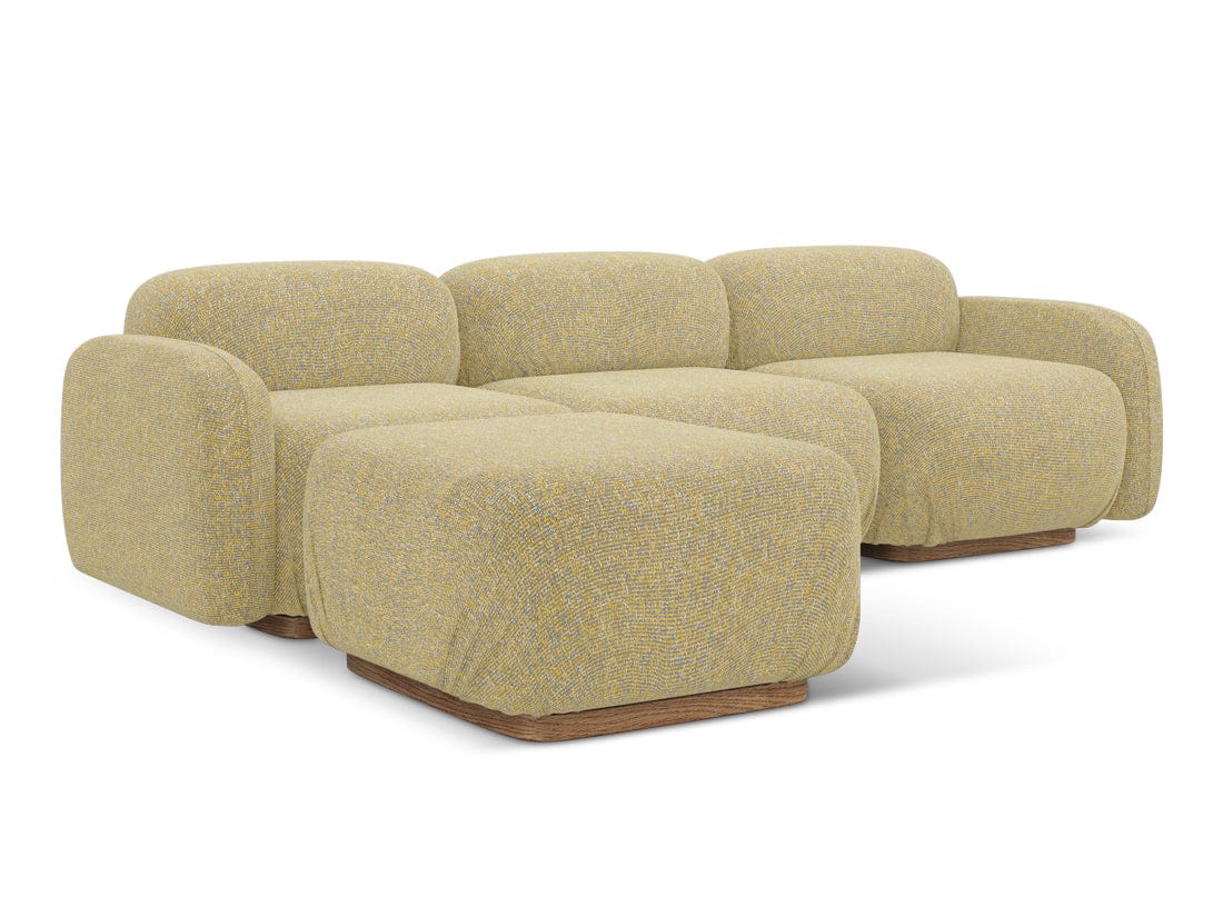 Makamii Coltar Modular, Sezlong Universal (pe Stanga sau pe Dreapta), Tapitat cu Stofa, Ailani COR-22, l270xA190xH73 cm