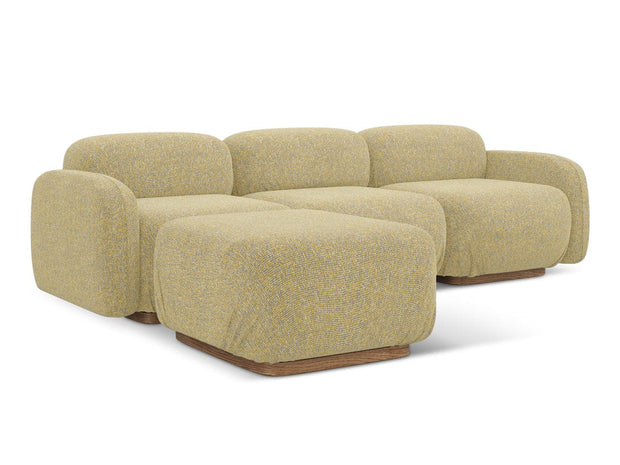 Makamii Coltar Modular, Sezlong Universal (pe Stanga sau pe Dreapta), Tapitat cu Stofa, Ailani COR-22, l270xA190xH73 cm