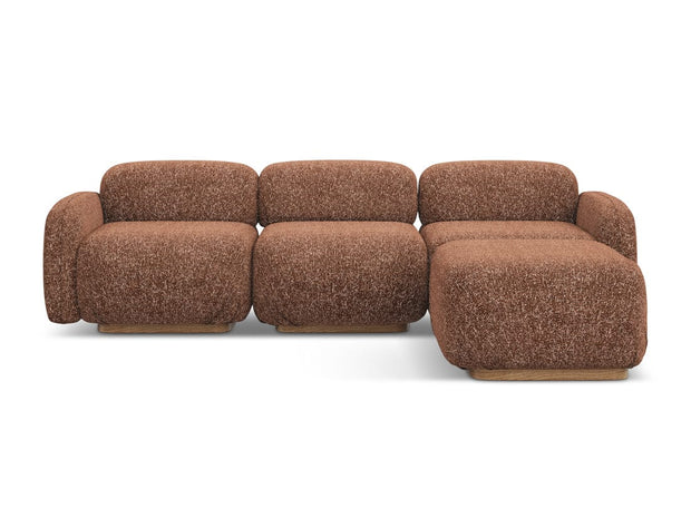 Makamii Coltar Modular, Sezlong Universal (pe Stanga sau pe Dreapta), Tapitat cu Stofa, Ailani COR-22, l270xA190xH73 cm