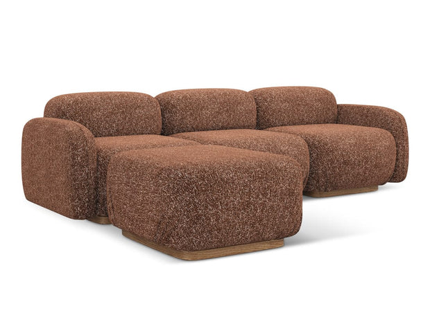 Makamii Coltar Modular, Sezlong Universal (pe Stanga sau pe Dreapta), Tapitat cu Stofa, Ailani COR-22, l270xA190xH73 cm