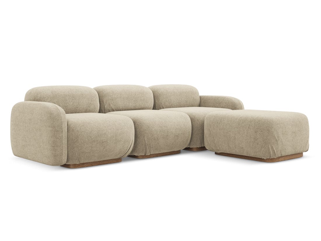 Makamii Coltar Modular, Sezlong Universal (pe Stanga sau pe Dreapta), Tapitat cu Stofa, Ailani COR-7, l270xA190xH73 cm