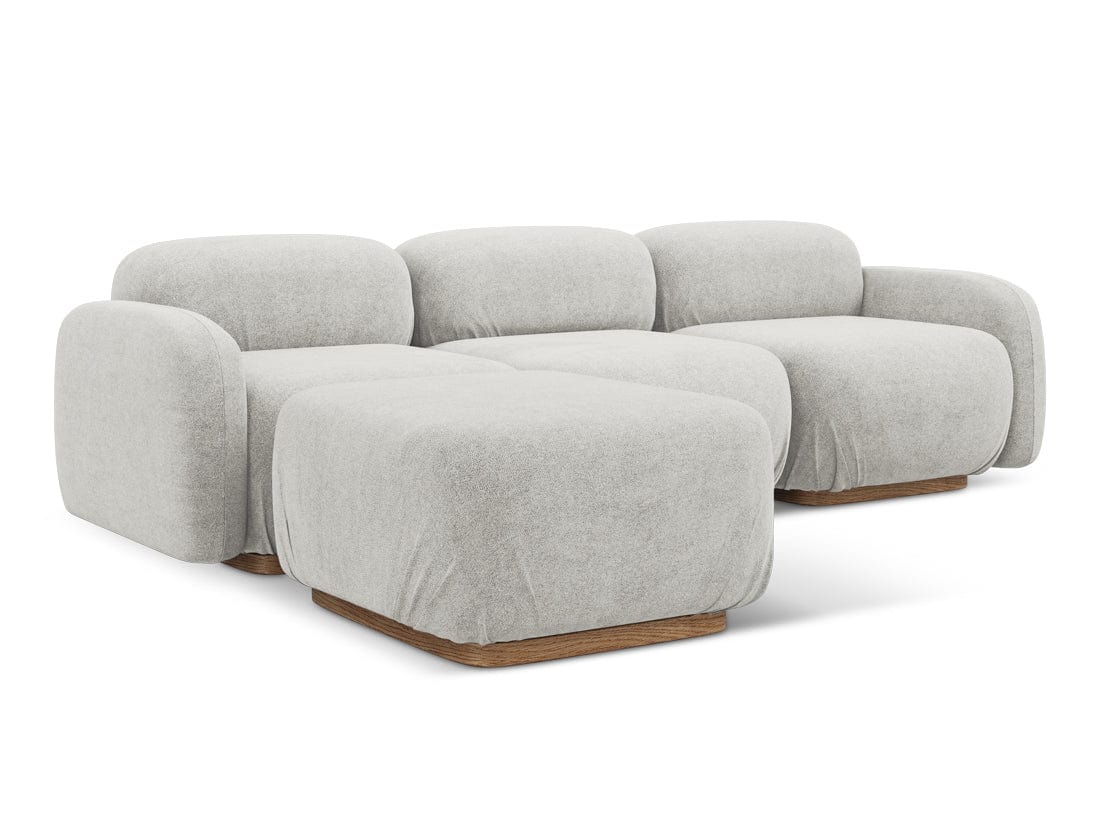 Makamii Coltar Modular, Sezlong Universal (pe Stanga sau pe Dreapta), Tapitat cu Stofa, Ailani COR-7, l270xA190xH73 cm