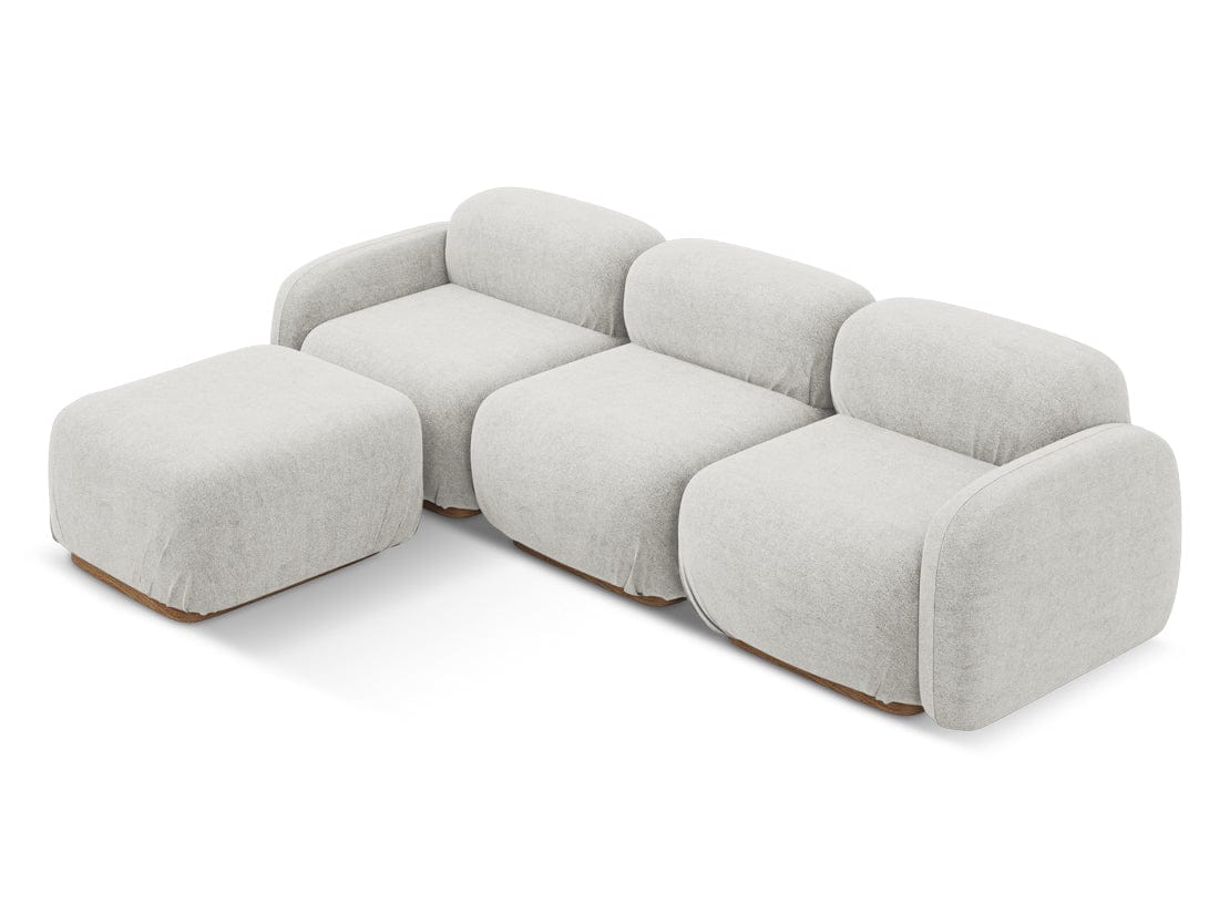 Makamii Coltar Modular, Sezlong Universal (pe Stanga sau pe Dreapta), Tapitat cu Stofa, Ailani COR-7, l270xA190xH73 cm