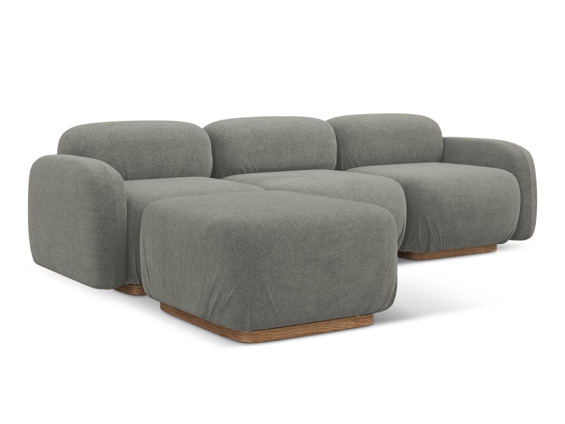 Makamii Coltar Modular, Sezlong Universal (pe Stanga sau pe Dreapta), Tapitat cu Stofa, Ailani COR-7, l270xA190xH73 cm